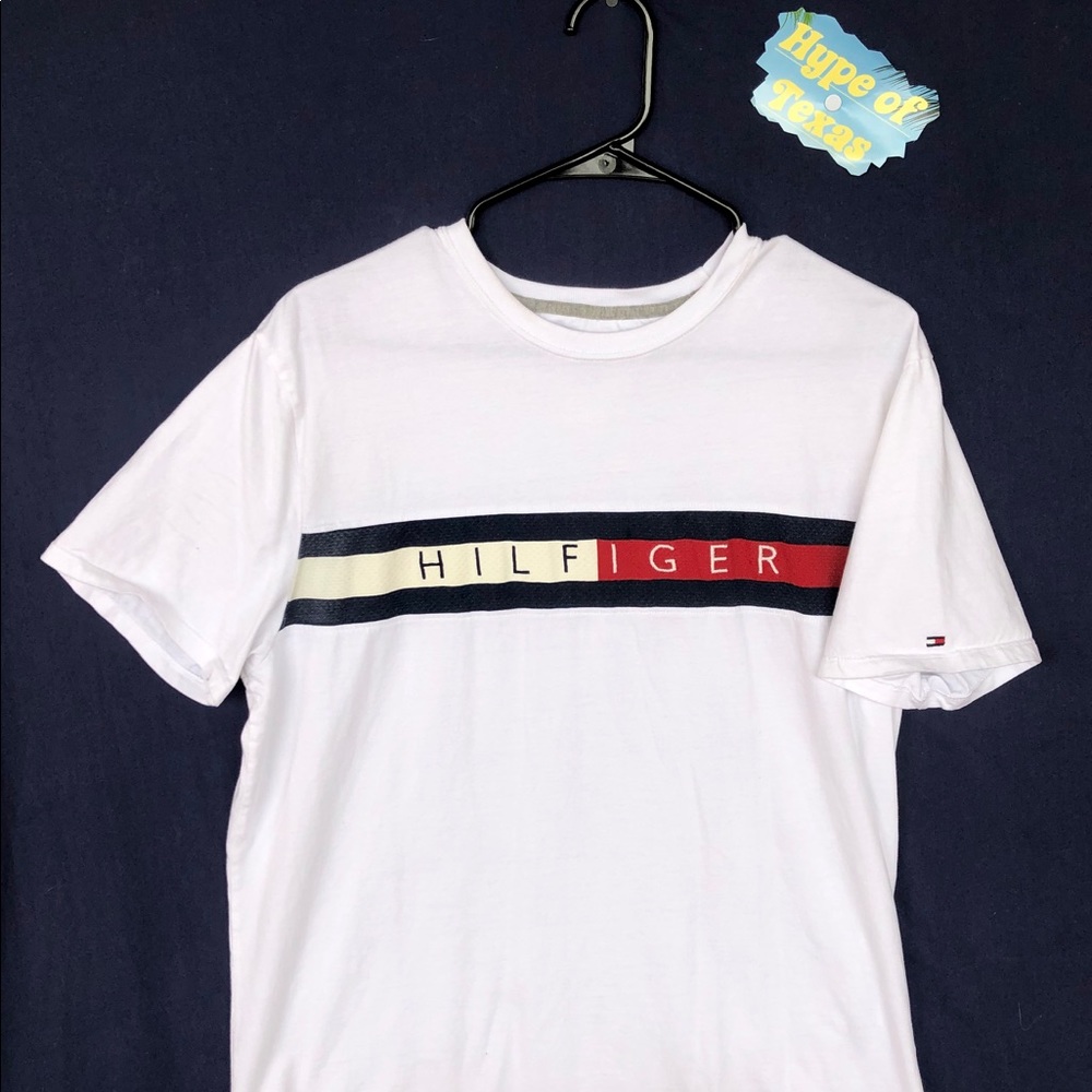 Tommy Hilfiger “Logo Textured” Shirt Size Large